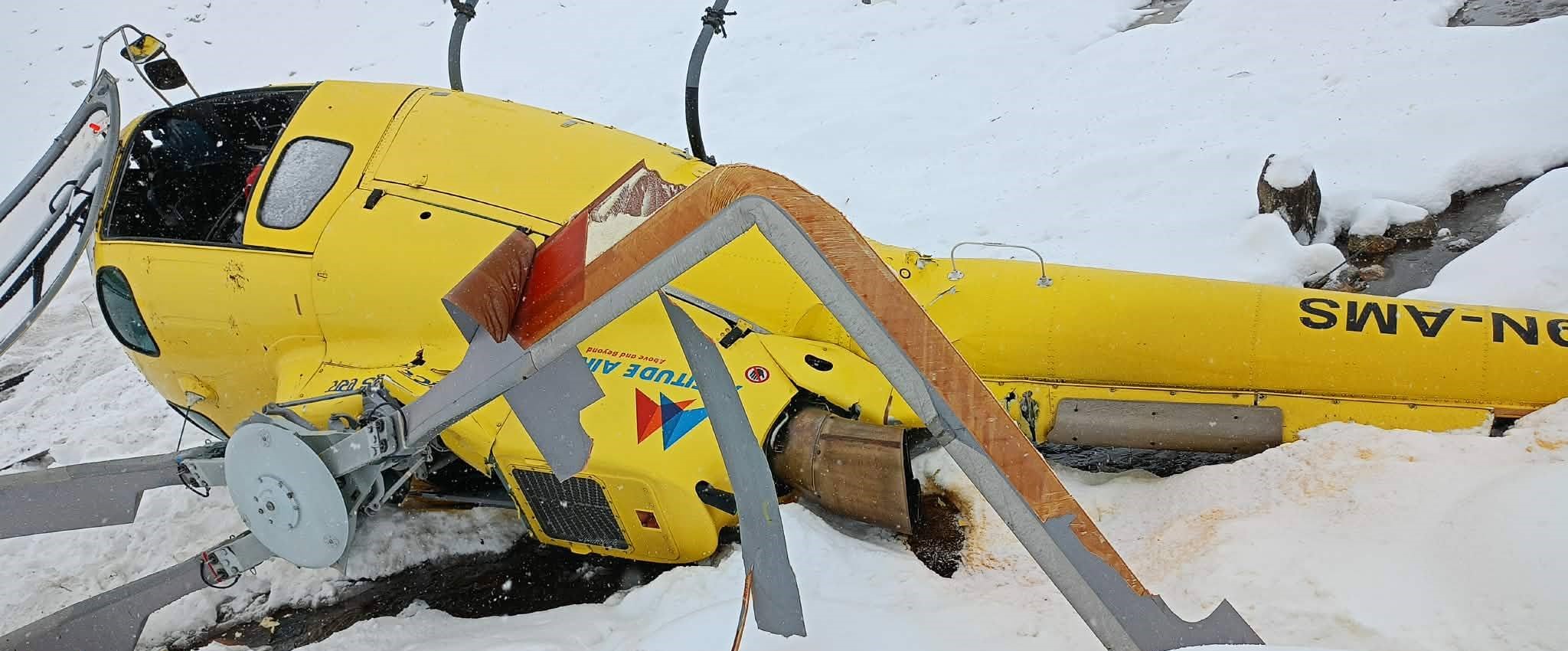 Altitude Air Helicopter Accident in Lobuche, No Injuries Reported